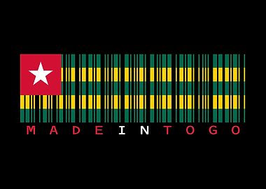 Togo Flag Barcode