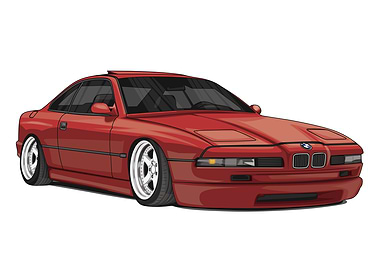 BMW 850i E31 Bagged