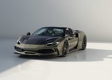 Green Convertible Supercar