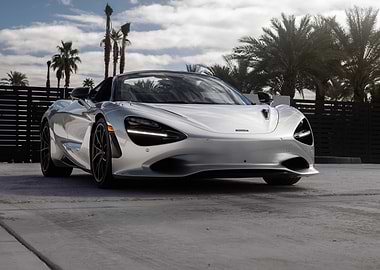 Silver McLaren 765LT Spider