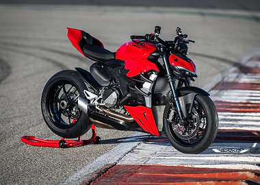 Red Ducati Streetfighter V4