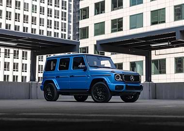 Blue Mercedes G-Wagon