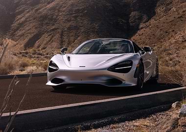 Silver McLaren 720S