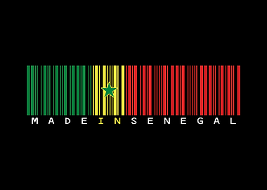 Senegal Barcode Flag