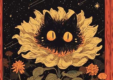 Black Cat Sunflower