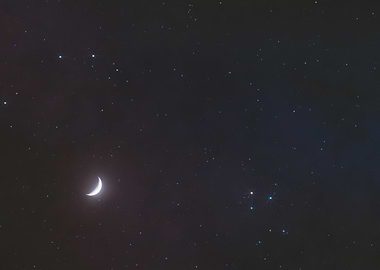 Peace & Love Moonlight Night Sky Galaxy