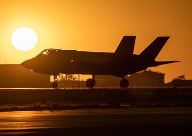 F-35 Fighter Jet Silhouette