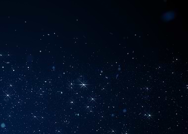 Blue Night Sky with Stars