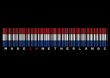 Netherlands Barcode Flag