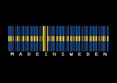 Swedish Barcode Flag