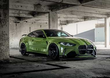 Green BMW M4 Coupe