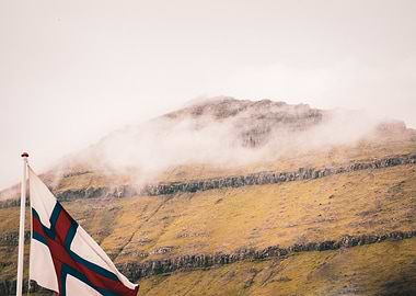 Faroese Flag & Mountain