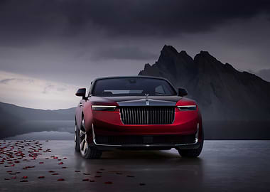 Red Rolls Royce Concept Car