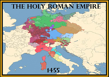 Holy Roman Empire Map 1455