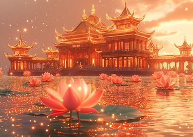 Golden Pagoda & Lotus Pond