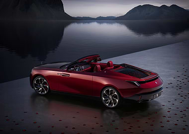 Red Convertible Luxury Car