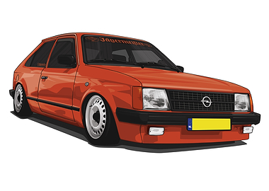 Opel Kadett D Low Orange