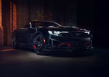 Black Chevrolet Camaro Convertible