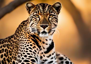 Close-up Portrait of a Leopard