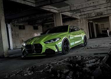 Green BMW M4 Coupe