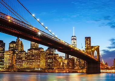 Brooklyn Bridge Night View