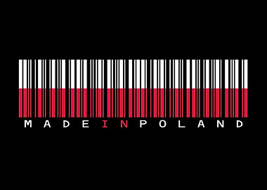 Poland Barcode Flag