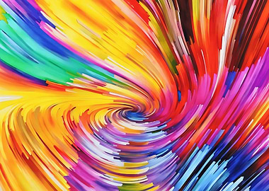 Abstract Swirling Colors