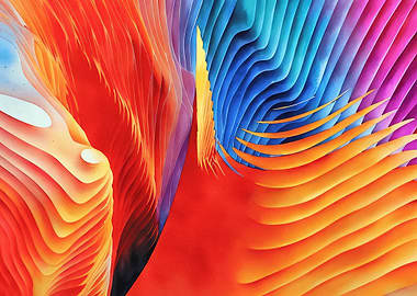 Abstract Colorful Layers