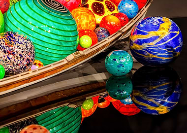 Glass Balls in a Boat