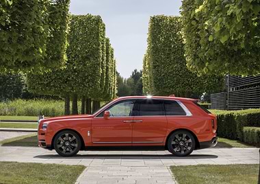 Red Rolls Royce Cullinan SUV