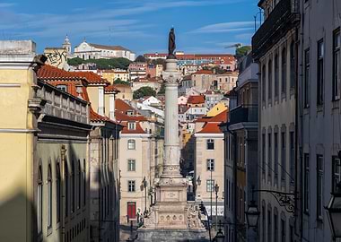 Column Of Pedro IV In Lisbon