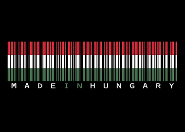 Hungary Barcode Flag