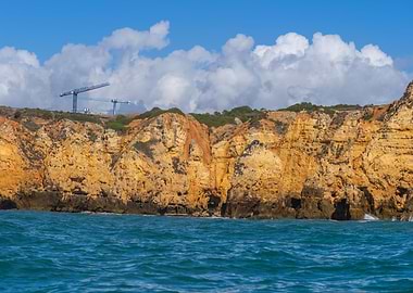 Algarve Coastline Ocean View In Portugal