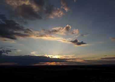 Sunset Sky with Clouds