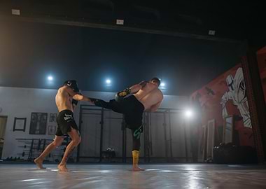 MMA Training Kick