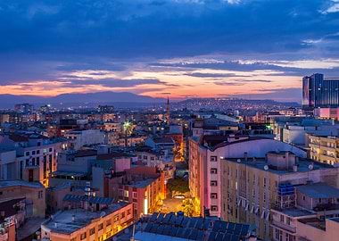 Antalya's Cityscape at Dusk