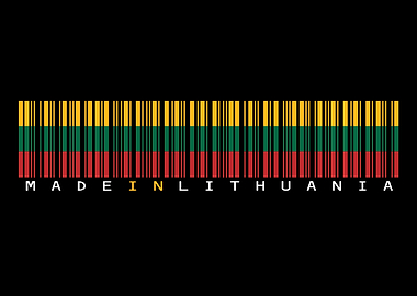 Lithuanian Barcode Flag