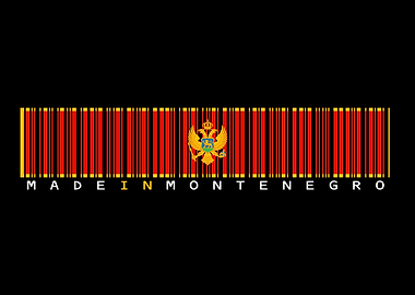 Montenegro Barcode Flag