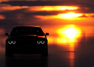 Dodge Challenger Sunset