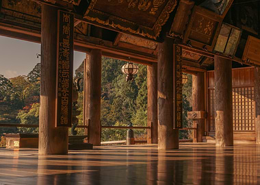 Japanese Temple Interior