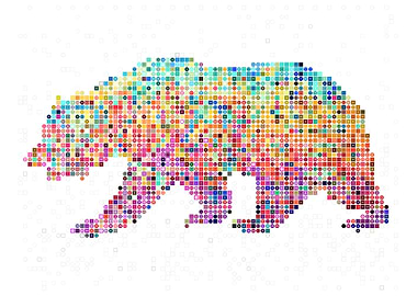 Colorful Bear Mosaic