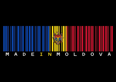 Moldova Barcode Flag