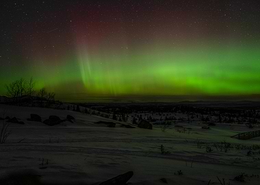 Aurora Borealis Night Sky