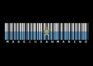 San Marino Flag Barcode