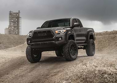 Black Toyota Tacoma Off-Road