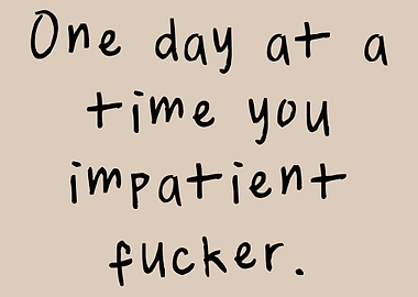 One Day at a Time, trendy wall art, minimalist print, modern wall art