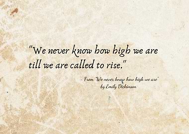 Emily Dickinson Quote