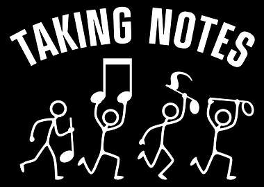 Music Note Stick Figures