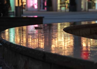 City Lights Reflection