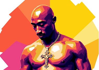 Tupac Shakur Pop Art Portrait